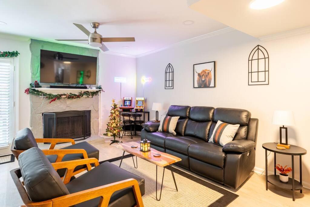 Escape The City W/King Bed, Arcade Games & Firepit Apartment Norcross Exterior foto